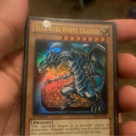 Toys | Yu Gi Yo Trading Card Blue Eyed White Dragon 1996 Holo 1st Edition | Poshmark Toys | Yu Gi Yo Trading Card Blue Eyed White Dragon 1996 Holo 1st Edition | Poshmark